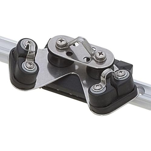 Viadana Slede met 2 Schijven en Klemmen voor 19x13,4mm Rail, Sports nautiques & Bateaux, Accessoires & Entretien, Enlèvement ou Envoi