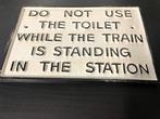 Plaque - Railroad sign - Gietijzer