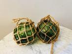 Boules de chalut en verre. (5) - Verre et corde. -