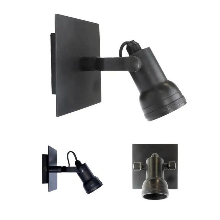 Spots opbouw Opbouwspot Indigo Mini Antiek Gun Metal, Huis en Inrichting, Lampen | Overige, Verzenden