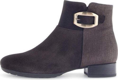 Dames Enkellaars Gabor 52.714.41 Donkerbruin - Maat 6½, Kleding | Dames, Schoenen, Nieuw, Verzenden