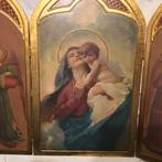 Vintage Drieluik - Hout - 2000-2010 - Drieluikretabel -, Antiek en Kunst