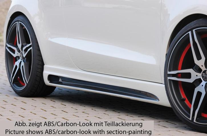 Rieger side skirt | Audi A1 8X | ABS Rechts Carbon-look, Auto-onderdelen, Carrosserie, Nieuw, Audi, Verzenden