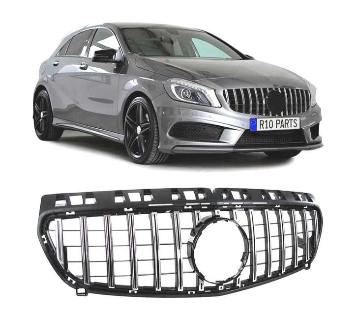 CALANDRE MERCEDES CLASSE A W176 GT 12-15 NOIR CHROMÉ, Autos : Pièces & Accessoires, Carrosserie & Tôlerie, Envoi