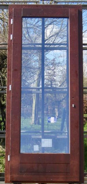 houten buitendeur , achterdeur , deur 95 x 226, Doe-het-zelf en Bouw, Deuren en Vliegenramen, Nieuw, Glas, Hout, Buitendeur, 215 cm of meer