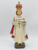 sculptuur, Gesù bambino di Praga - 29 cm - Hout, Antiek en Kunst
