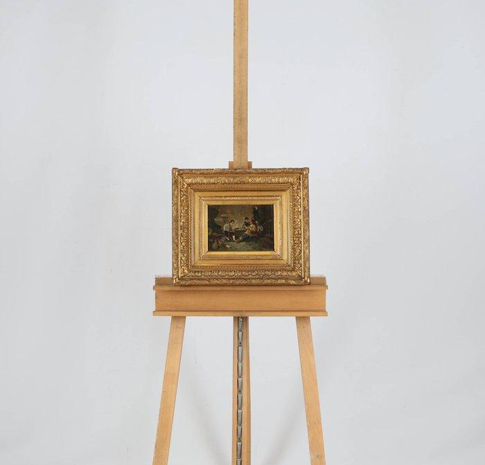 Bouillon(XIX) - Musketiers, Antiek en Kunst, Kunst | Schilderijen | Klassiek