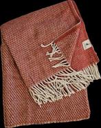 PLAID exclusief in rood en roomwit katoen - 170x130cm -