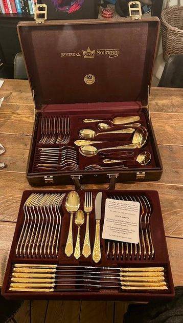 Solingen - Ménagère pour 12 personnes (3) - Plaqué or -