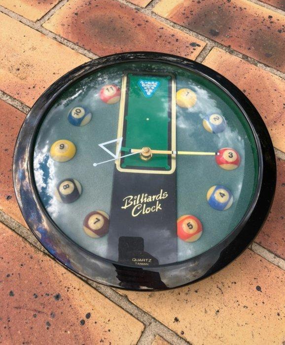Wandklok - Rare & vintage Billiards Clock - Billiards -, Antiek en Kunst, Kunst | Designobjecten