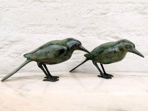 Beeldje - A pair of bronze birds - Brons, Antiek en Kunst, Curiosa en Brocante