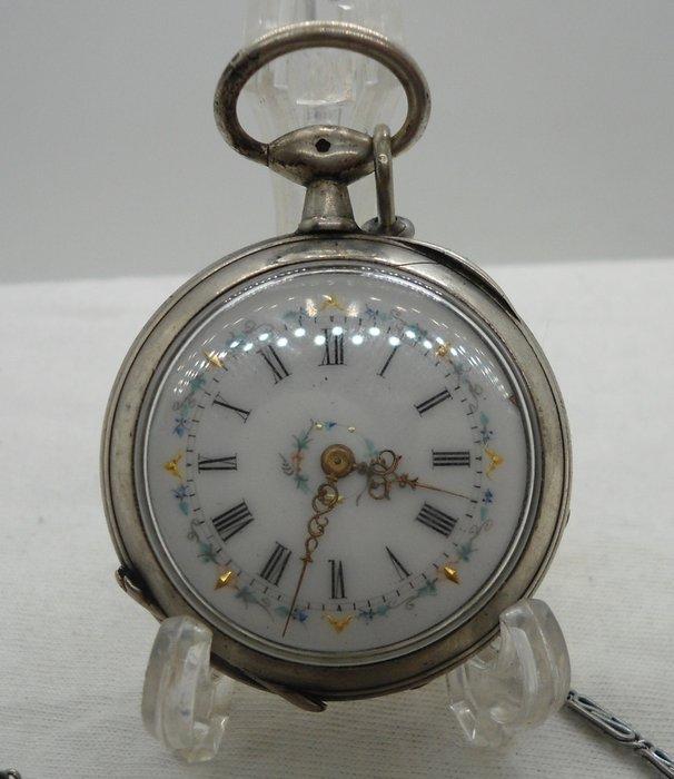 Lion Roux - Silver Pocket watch Key - 1850-1900, Handtassen en Accessoires, Horloges | Heren