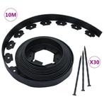vidaXL Gazonrand flexibel met 30 pinnen 10 m 5 cm, Tuin en Terras, Verzenden, Nieuw