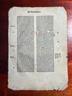 Nicolaus De Lyra Niccolò Di Lira - Incunabolo Bibbia Latina