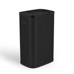 Prullenbak met drukdeksel - 60 liter - zwart - 42 x 28,5 x, Verzenden