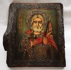 Icoon - Een groot handgeschilderd Bulgaars icoon van Sint