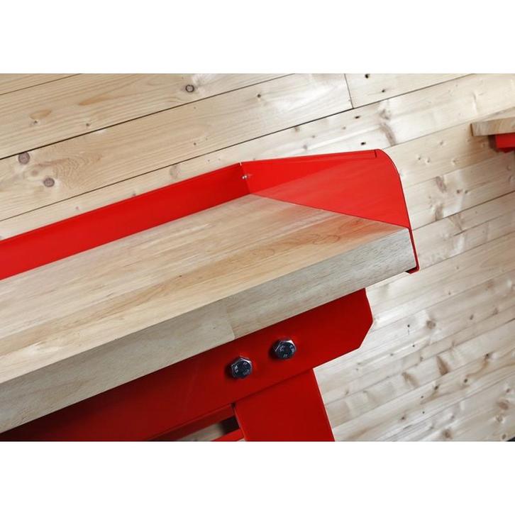 Opzetrand rood 150 cm voor werkbank, Doe-het-zelf en Bouw, Werkbanken, Ophalen of Verzenden