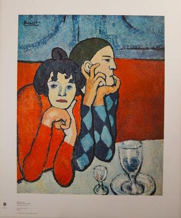 Pablo Picasso (1881-1973) - Harlekin und Gesellin (1901) beschikbaar voor biedingen