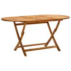 vidaXL Tuintafel inklapbaar 160x85x75 cm massief acaciahout, Tuin en Terras, Tuintafels, Verzenden, Nieuw