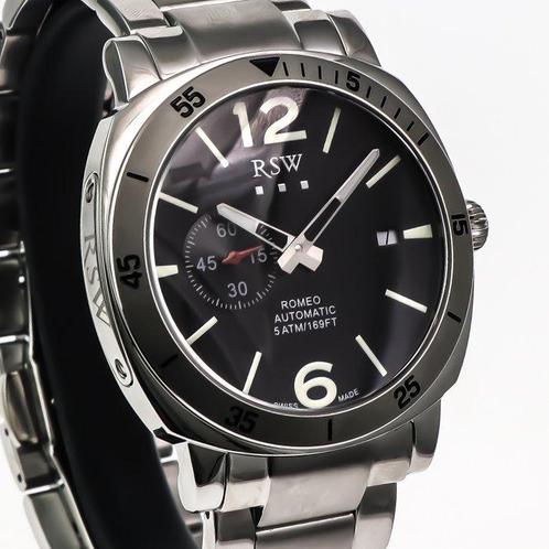 RSW - Automatic Swiss Watch - RSWA154-SS-3 - Zonder, Handtassen en Accessoires, Horloges | Heren