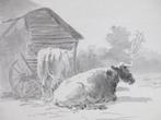 Frans Lebret (1820-1909) - Rustend vee, Antiquités & Art
