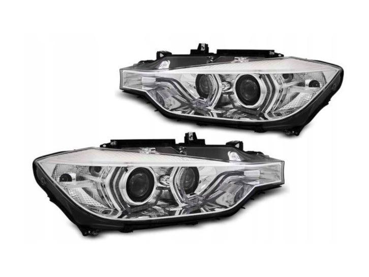 Angel Eyes LED DRL koplampen Chrome geschikt voor BMW, Auto-onderdelen, Verlichting, Nieuw, BMW, Verzenden