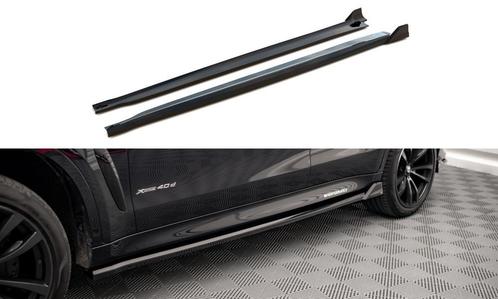 Maxton Sideskirts Aanzets Glans Zwart BMW X6 F16 B8292, Auto-onderdelen, Carrosserie, Nieuw, BMW, Links, Rechts
