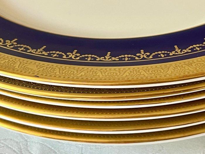 AYNSLEY, Georgian Cobalt - Schotel (6) - Porselein, Antiquités & Art, Curiosités & Brocante