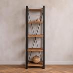 Boekenkast Mangohout Britt 55 cm, Nieuw, 50 tot 100 cm, Industriële meubels, 25 tot 50 cm