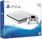 Playstation 4 Slim 500GB Glacier White + V2 Controller in..., Games en Spelcomputers, Ophalen of Verzenden, Zo goed als nieuw