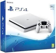 Playstation 4 Slim 500GB Glacier White + V2 Controller in..., Games en Spelcomputers, Spelcomputers | Sony PlayStation 4, Zo goed als nieuw