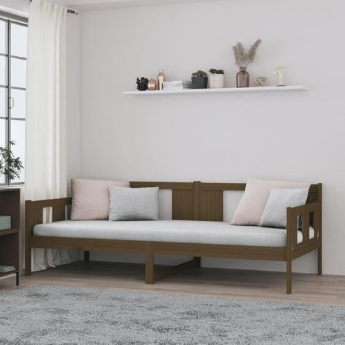 vidaXL Slaapbank massief grenenhout honingbruin 80x200 cm, Huis en Inrichting, Slaapkamer | Bedden, Nieuw, Verzenden