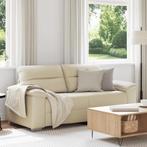 vidaXL 2-zitsbank crème 140 cm kunstleer, Huis en Inrichting, Zetels | Zetels, Verzenden, Nieuw