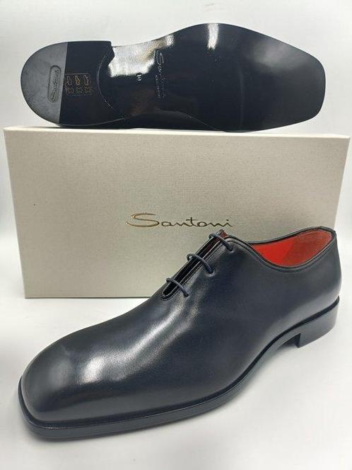 Santoni - Veterschoenen - Maat: 44 (EU/IT) / 10 (UK) / 11, Vêtements | Hommes, Chaussures