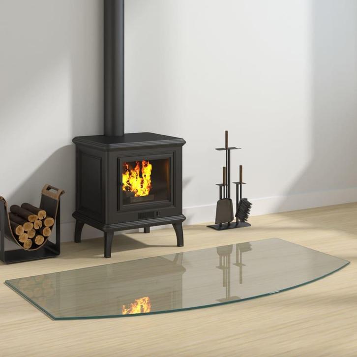vidaXL Glasplaat openhaard 120x60 cm, Doe-het-zelf en Bouw, Glas en Ramen, Nieuw, Verzenden