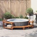 vidaXL Ronde Hot Tub Omheining Bruin Ø275 cm Massief, Tuin en Terras, Verzenden, Nieuw