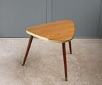 Bijzettafel - Plantentafel - Hout, Messing, Formica