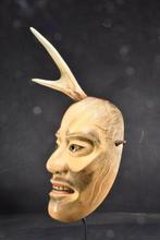 Dansmasker - Hout - Zeer zeldzaam Noh-masker