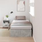 vidaXL Opbergbedframe Betonnen Grijs 80x200 cm, Huis en Inrichting, Slaapkamer | Bedden, Verzenden, Nieuw