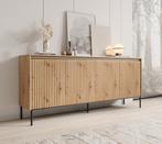 Meubella Dressoir Timoteo eiken 190 cm, Huis en Inrichting, Verzenden, Nieuw, 25 tot 50 cm, 150 tot 200 cm