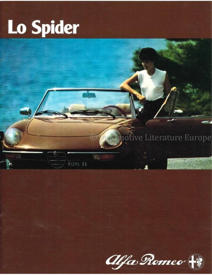 1980 ALFA ROMEO SPIDER BROCHURE ITALIAANS, Boeken, Auto's | Folders en Tijdschriften