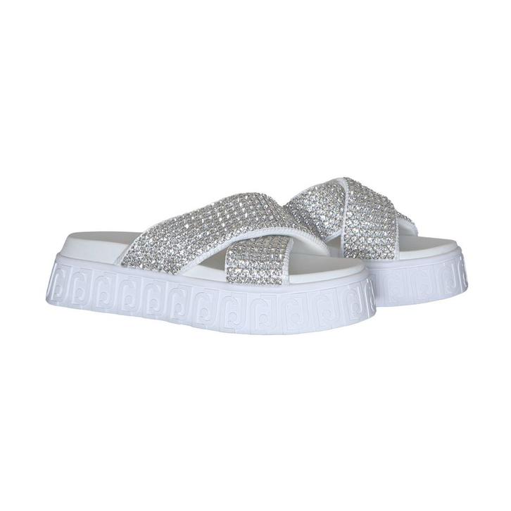 Liu Jo • witte sandalen met strass • 41, Kleding | Dames, Schoenen, Verzenden
