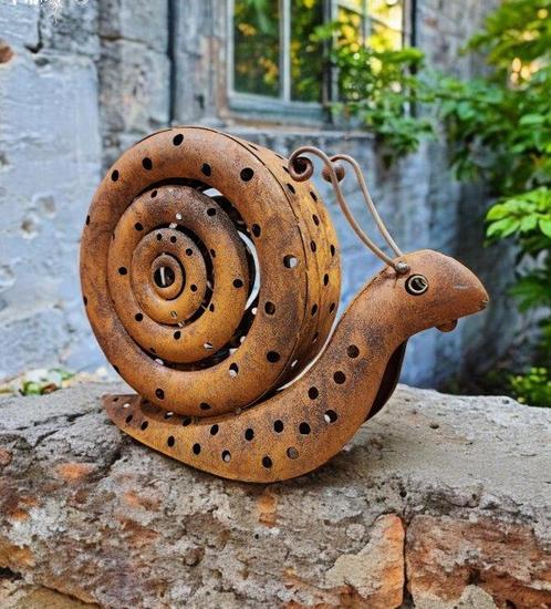 Lantaarn - Staal - Slak, Antiek en Kunst, Curiosa en Brocante