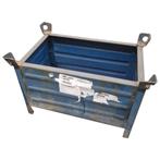 Stalen bak blauw 79x49x50cm gebruikt, Ophalen of Verzenden