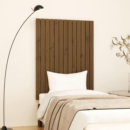 vidaXL TÃªte de lit murale Marron miel 82,5x3x110 cm, Maison & Meubles, Chambre à coucher | Lits, Neuf, Envoi