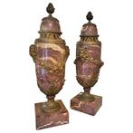 Vase à parfum (2)  - Bronze, Marbre