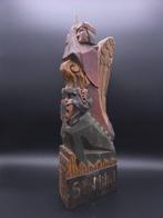 sculptuur, Saint Michel - 52 cm - Hout