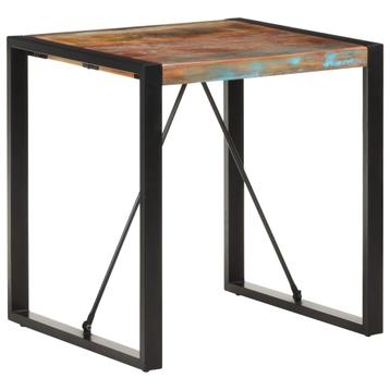 vidaXL Eettafel 70x70x75 cm massief gerecycled hout, Verzenden