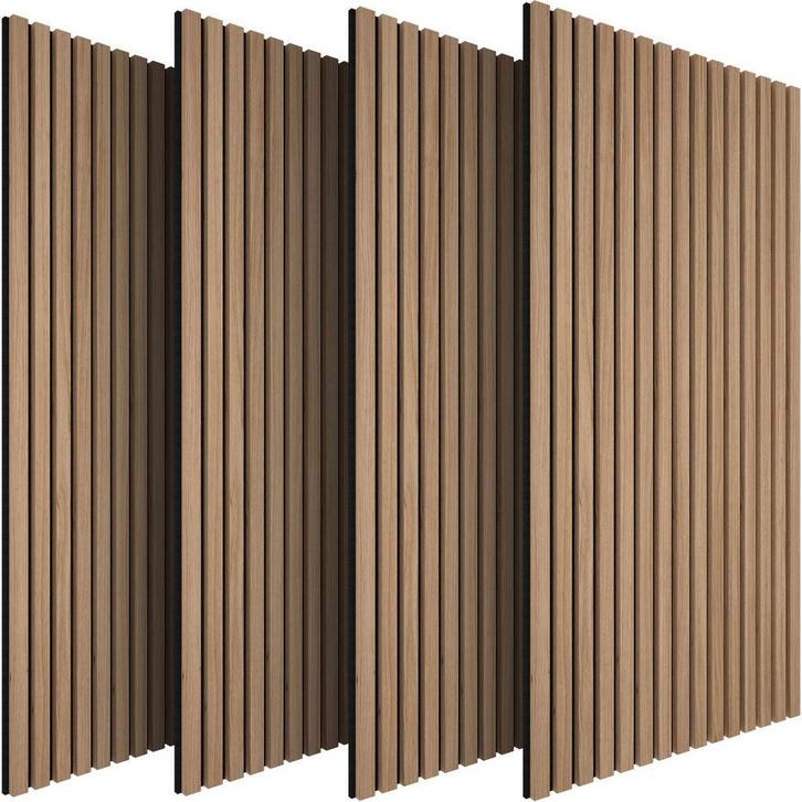 tectake Akoestische panelen Sonic Wall houtlook - licht eike, Huis en Inrichting, Bureaus, Verzenden