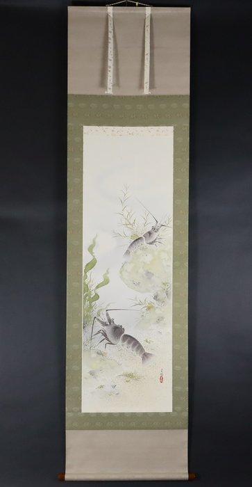 Set Japanse hangende doeken – Koi en Mount Fuji door, Antiek en Kunst, Antiek | Overige Antiek